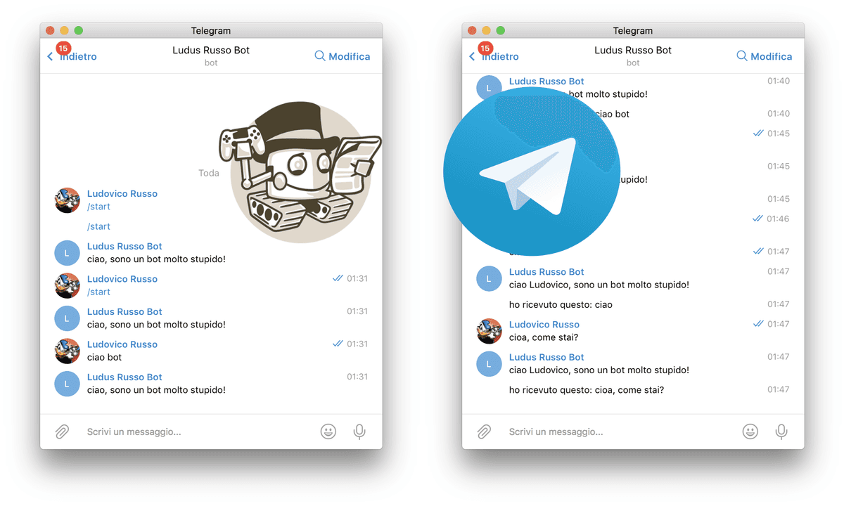 Implementiamo un bot Telegram con Python