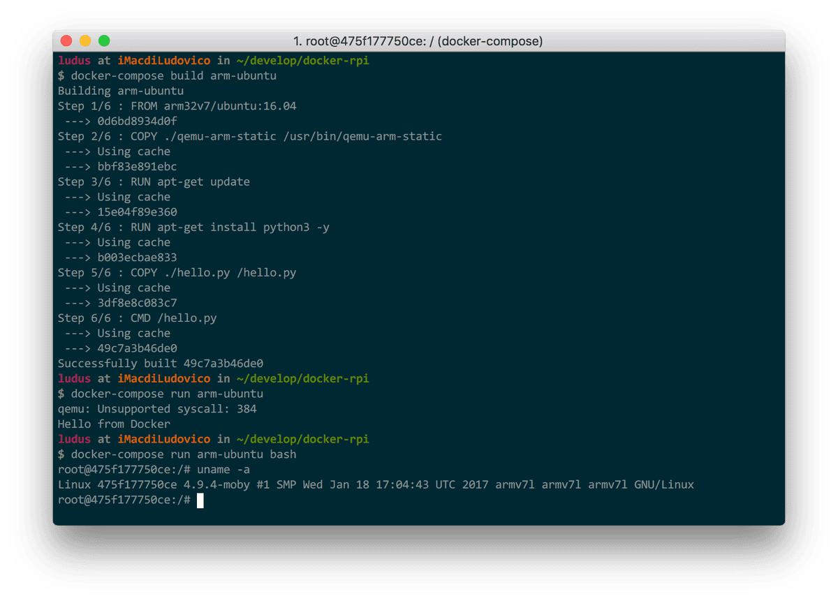 Docker Compose per compilare ed eseguire