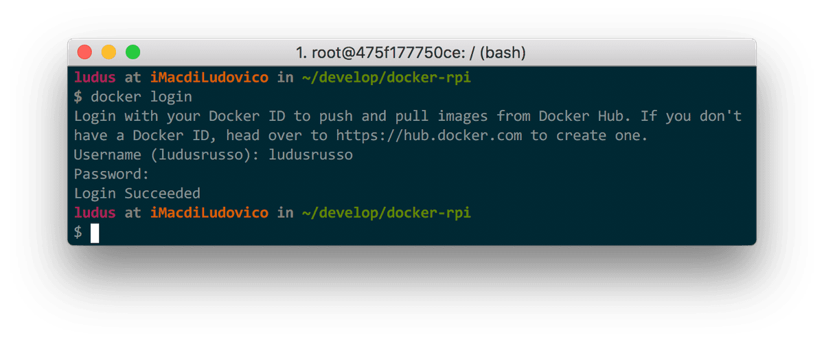 Dockerhub Login