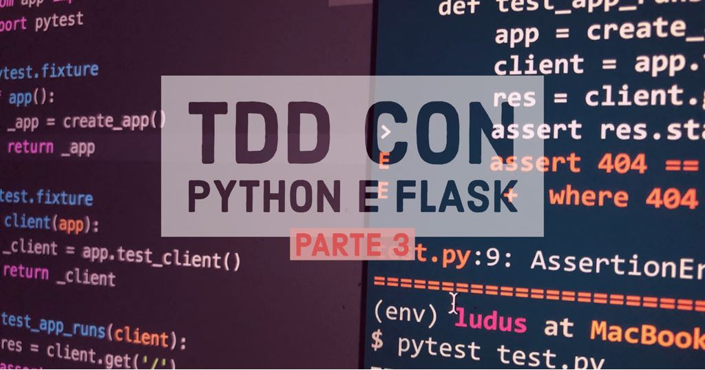 TDD con Flask e PyTest per lo sviluppo di API REST. Parte 3